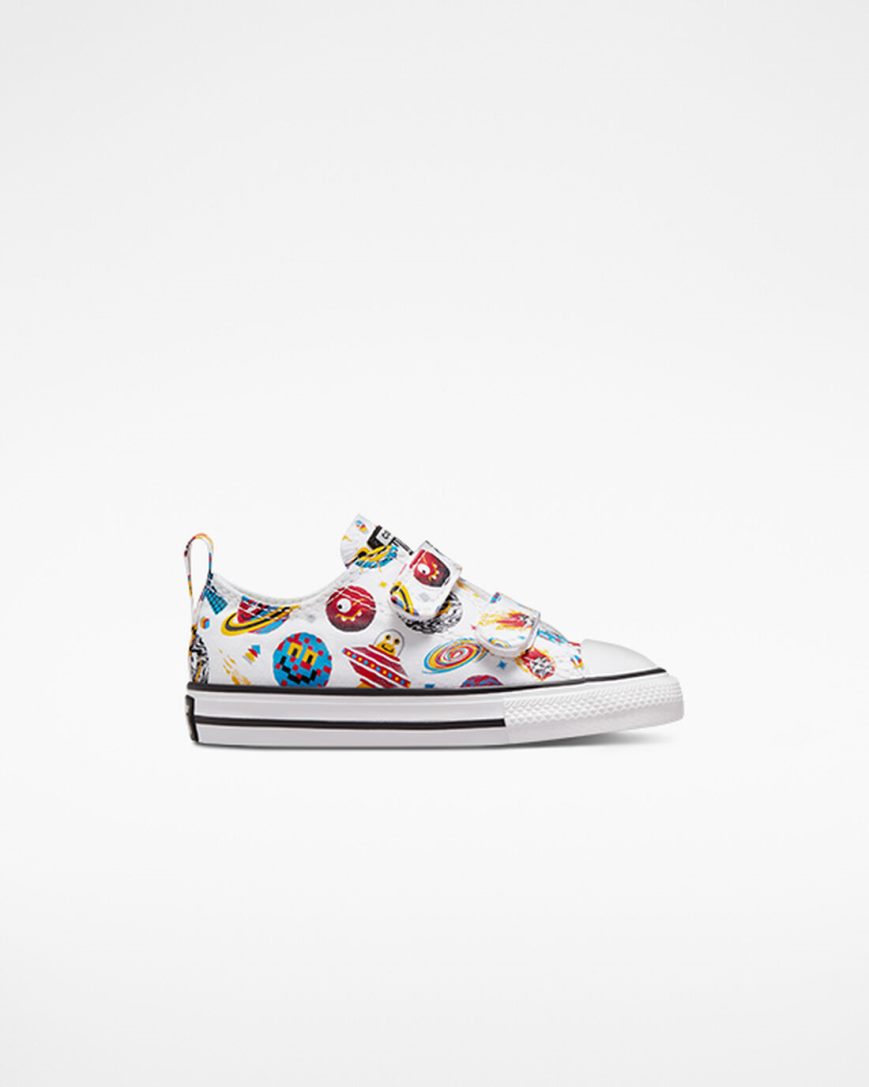 Chlapecké Boty Nízké Converse Chuck Taylor All Star Easy-On Space Cruiser Bílé Červené | CZ UHPF43